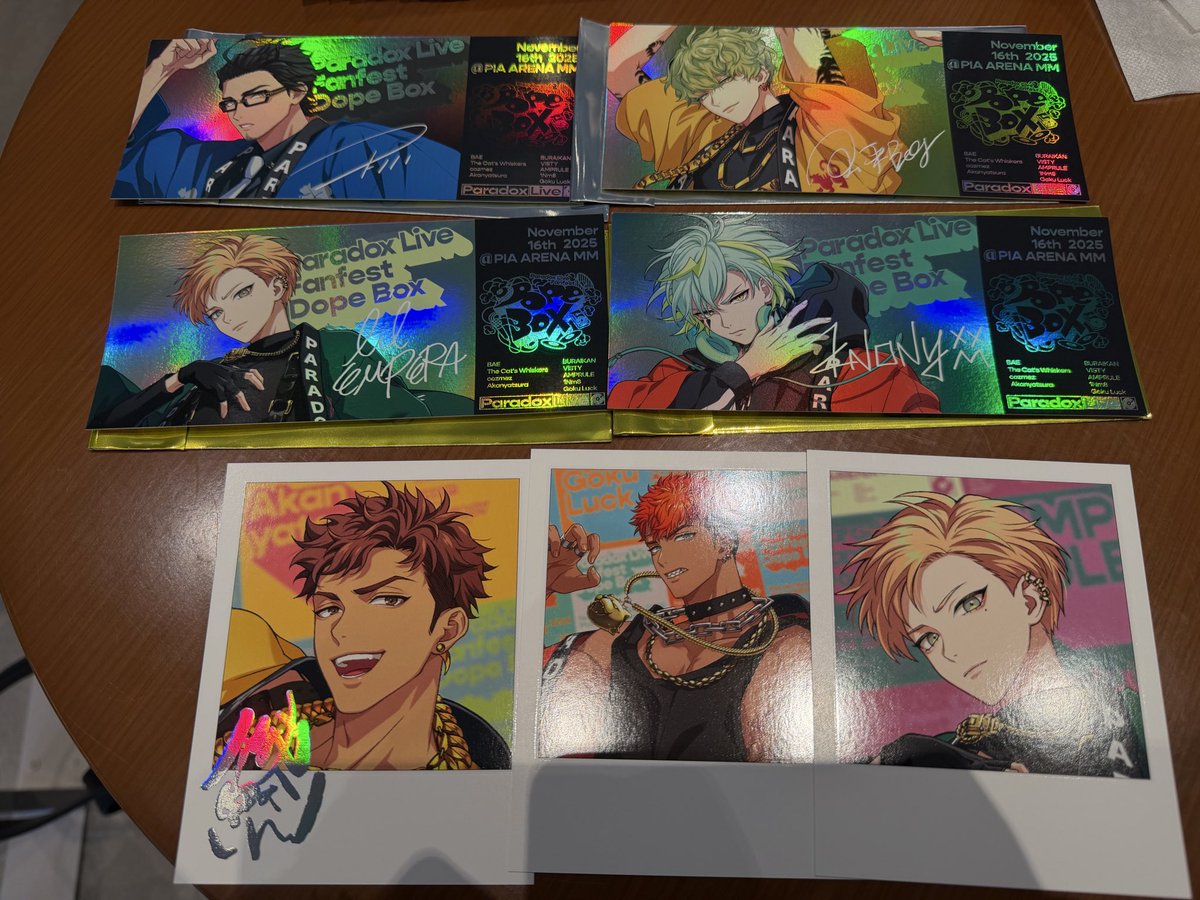 ドプボ手渡しも可能 パラライ セット Paradox Live Fanfest Dope Box