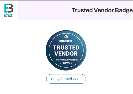 🚀 Big news! EventBookings has been honoured with the Crozdesk Trusted Vendor Award AND the Quality Choice Award!

A huge thank you to our users for trusting us 🙌
Check out the awards here: zurl.co/0HcSL

#EventBookings #EventTech #Awards #EventProfs #ProudMoment