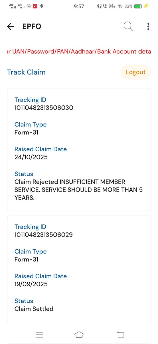 dhirajbrijwasi1's tweet image. यह देखिए सर ईपीएफओ ऑफीसर लोगों को कैसे हरासमेंट कर रहे हैं, कैसे परेशान कर रहे हैं। हमारा पैसा हमें देने में आपका नियम मिनिमम सर्विस 1 साल की है और यह बोल रहा है कि 5 साल की ज्यादा की चाहिए। ऐसे क्यों सर इन लोगों के बाप का राज थोड़ी चलेगा? @LabourMinistry @FinMinIndia @PMOIndia