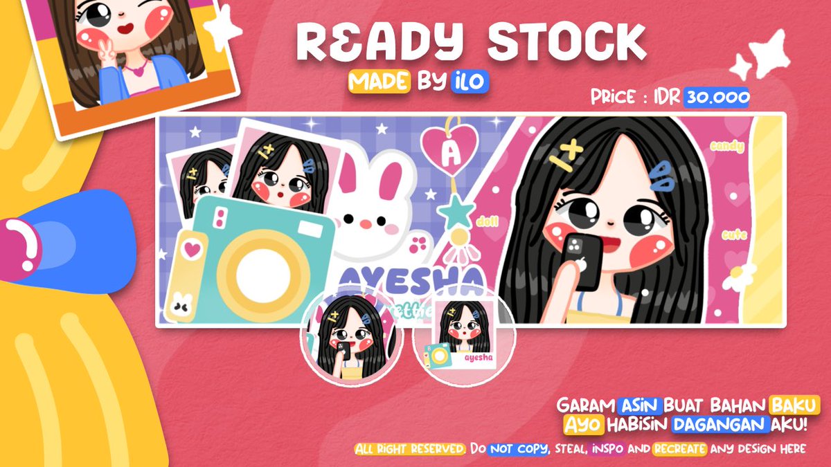 toko_ilo's tweet image. Hello! Help repost?

Ilo ada 1 layout chibi ready stock yang bisa dijemput sekarang dengan harga tertera xixixi udah free retext yaah! Yuk abisin leot rs nyimup iniii!!! Sung dm ilo yah

#zonauang #zonaba