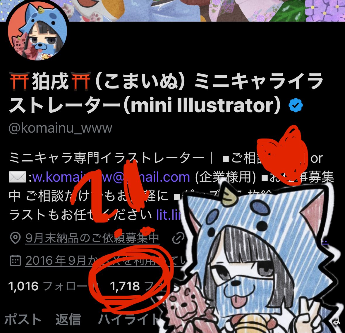 ⛩狛戌⛩（こまいぬ）ミニキャライラストレーター（mini Illustrator