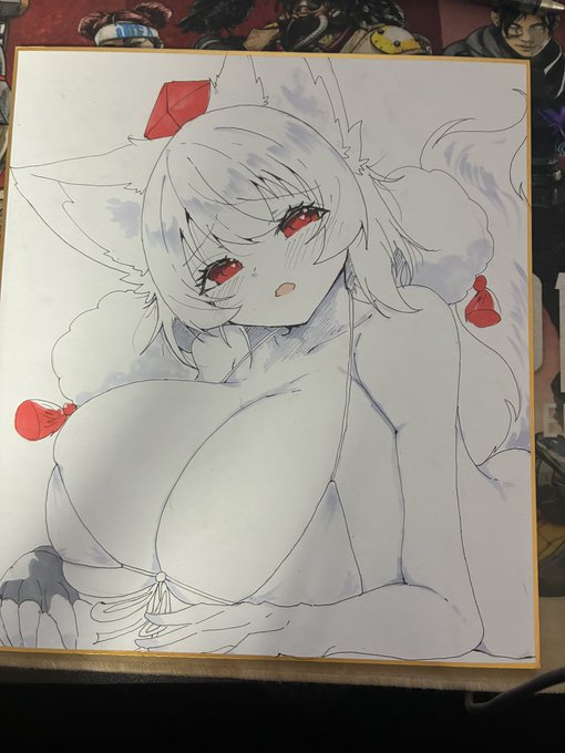 文友にて委託する色紙です。
気力があればづなまるさんも後で描きます。 