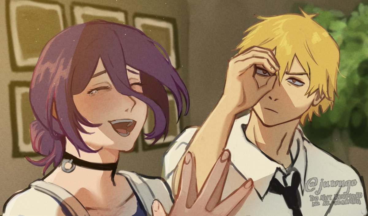 juwugo's tweet photo. Been demotivated to draw lately, but heres a screencap redraw from the #csm movie :D https://t.co/MRV3CNwYoR