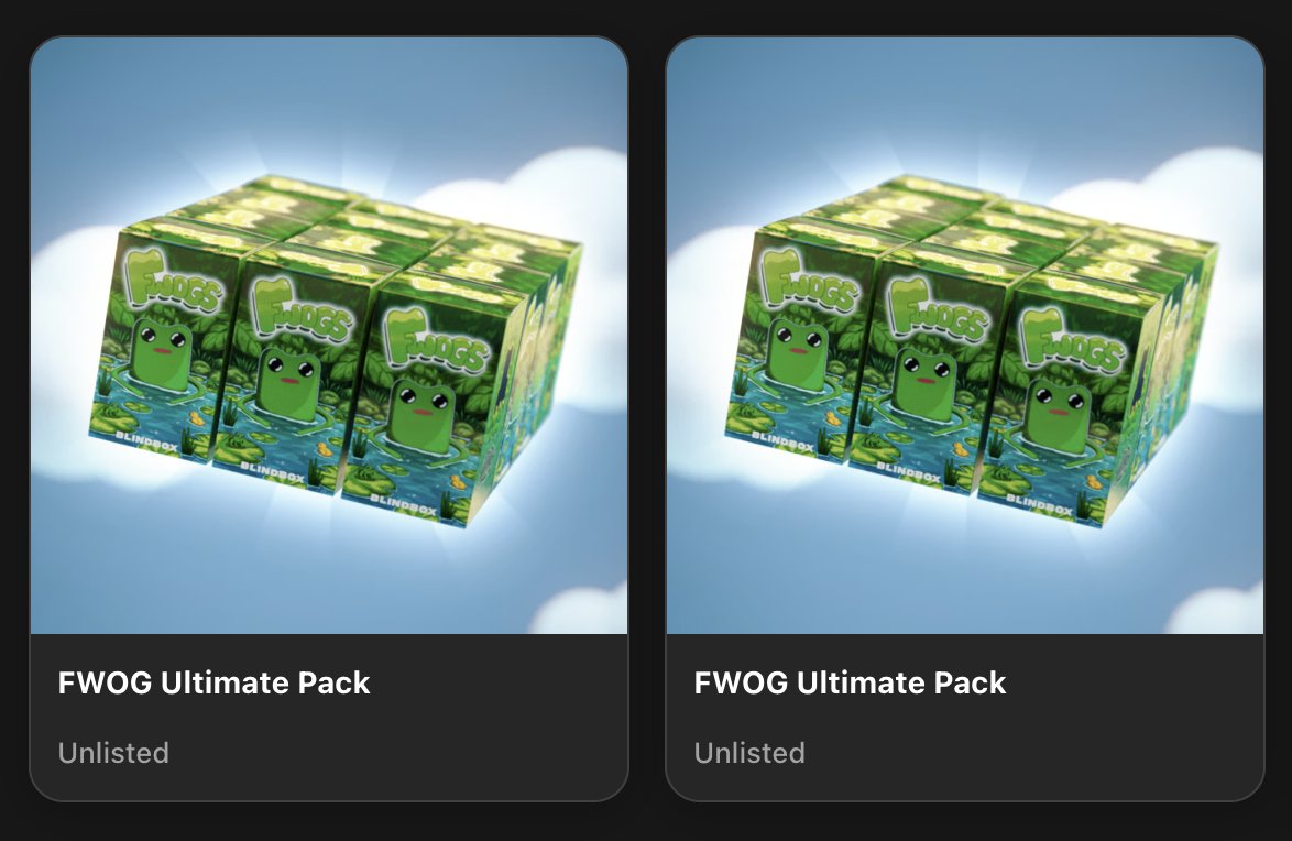 bought one more FWOG blind box! 🐸12-packs  

Now have 24 total.

Less than 16 hours left before mint closes.

<a href="/BR4ted/">₿🧞‍♂️</a> <a href="/itsafwog/">fwog</a> <a href="/Groowut/">Wut</a> been cooking for awhile and this is only the beginning of what's to come.

You've been warned before fomo kicks in for those that missed the