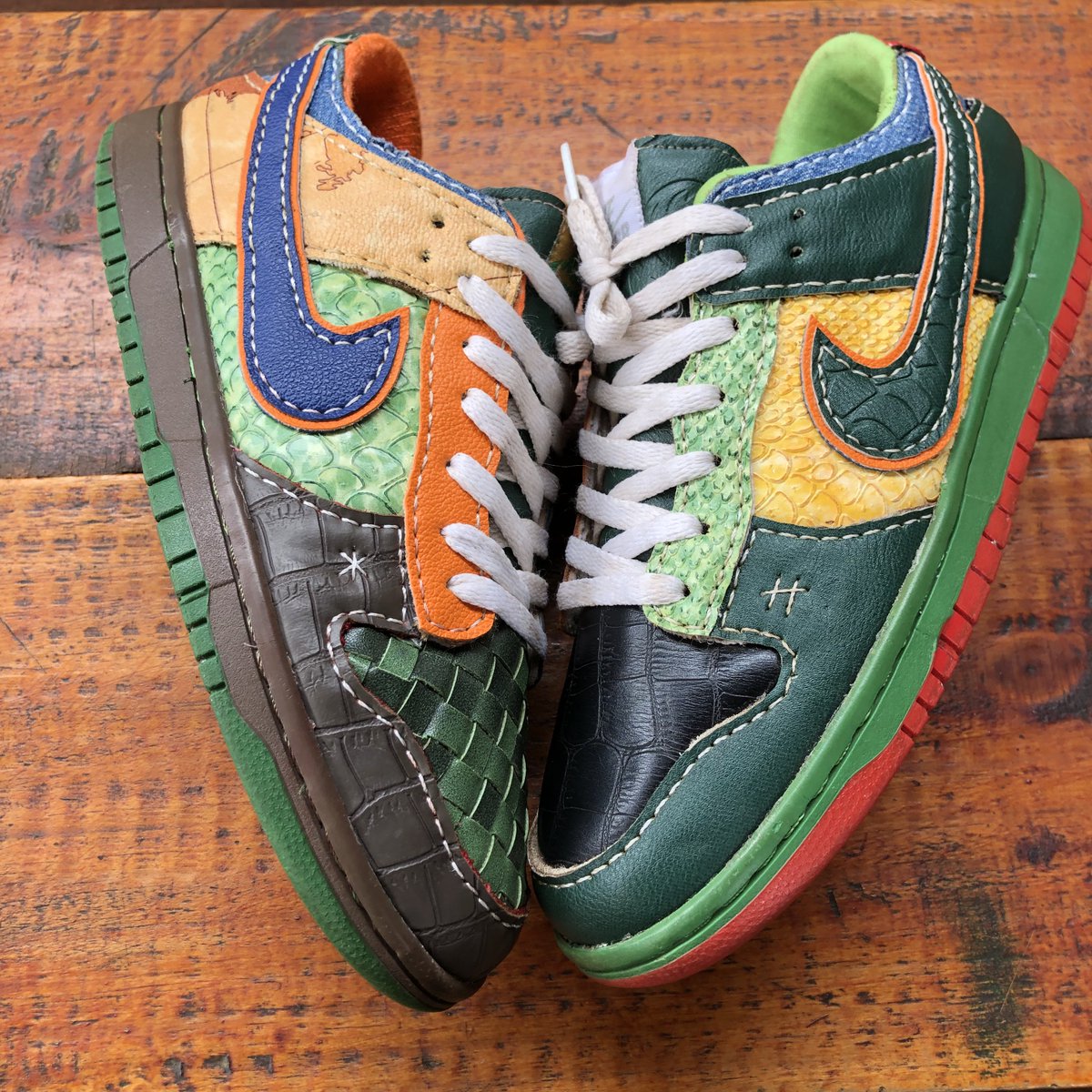 CareAboutNone [CAN] custom designs.
“The Anomaly” NikeSb dunks custom. Handcrafted by <a href="/careaboutnone/">CareAboutNone</a>.
A limited and an exclusive sneaker for sale. 
Size 7/41
Price:Mk130,000
F1: before 
F2’3’4: After

A sneaker that answers the Question “why do we have to Conform?”