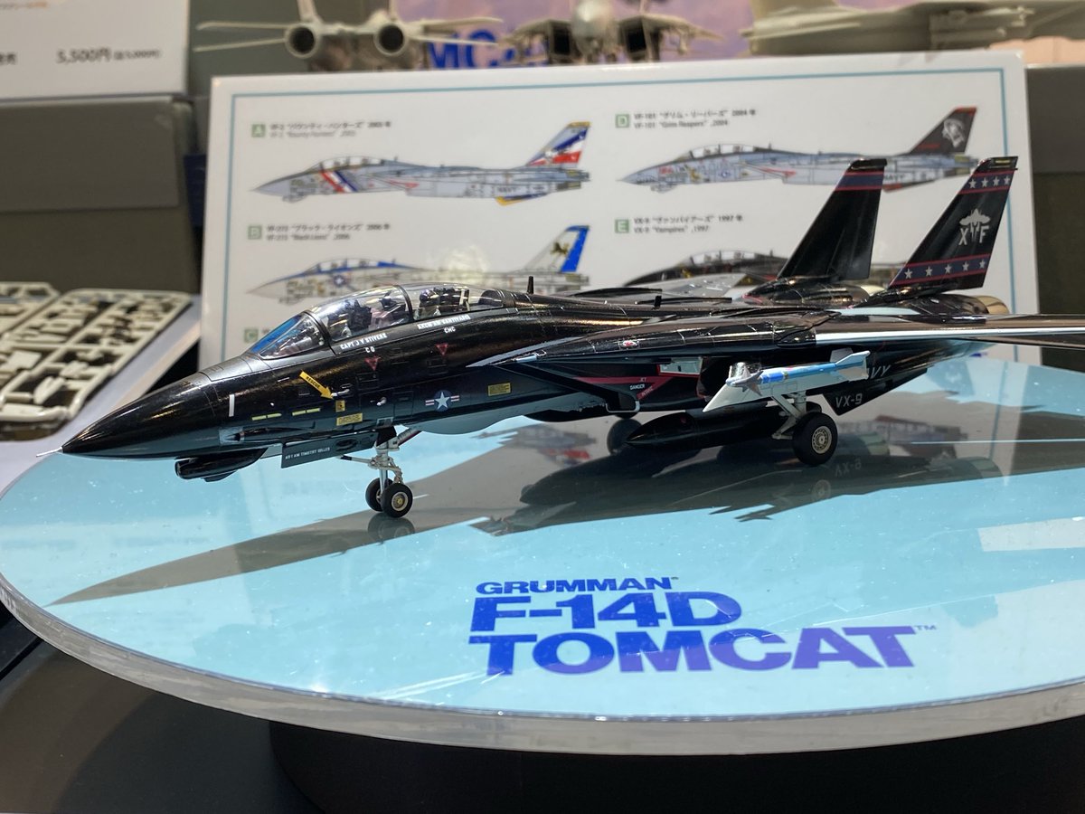 tamiya_plamodel's tweet photo. 【会場展示】1/72 グラマン F-14D トムキャット●2026年1月発売●5500円(税込)(ITEM:60795) #タミヤフェア #タミヤ #スケールモデル https://t.co/afKmJwgiBE