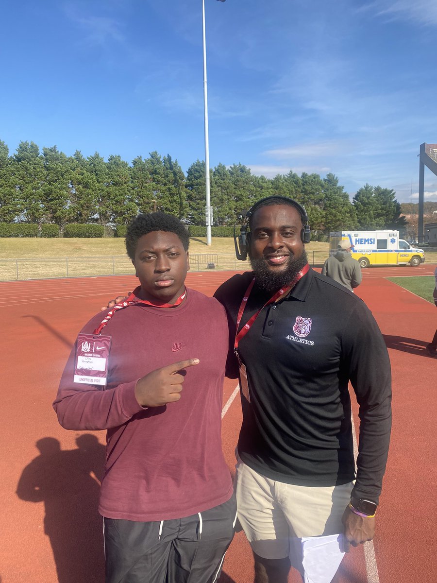 Enjoyed being back at <a href="/AamufbR/">Alabama A&M Football</a> for the game today and seeing my Pelham family - X. Langford. Thanks again for having me up. 
<a href="/Jaymai18/">Jason Mai</a> <a href="/Coach_Sam_Shade/">Coach Sam Shade</a> <a href="/Coach_MColeman/">Marco Coleman</a> <a href="/ChrisShelling2/">Chris Shelling</a> <a href="/RonaldMckinnon/">Ronald Mckinnon</a> <a href="/CoachBradB/">Brad Ball</a> <a href="/white_laro8387/">Laron White</a> <a href="/ThePelhamWayFB/">Pelham Panther Football</a> <a href="/RecruitPelhamFB/">Pelham Football Recruits</a> <a href="/Ross_Newton/">Ross Newton</a>