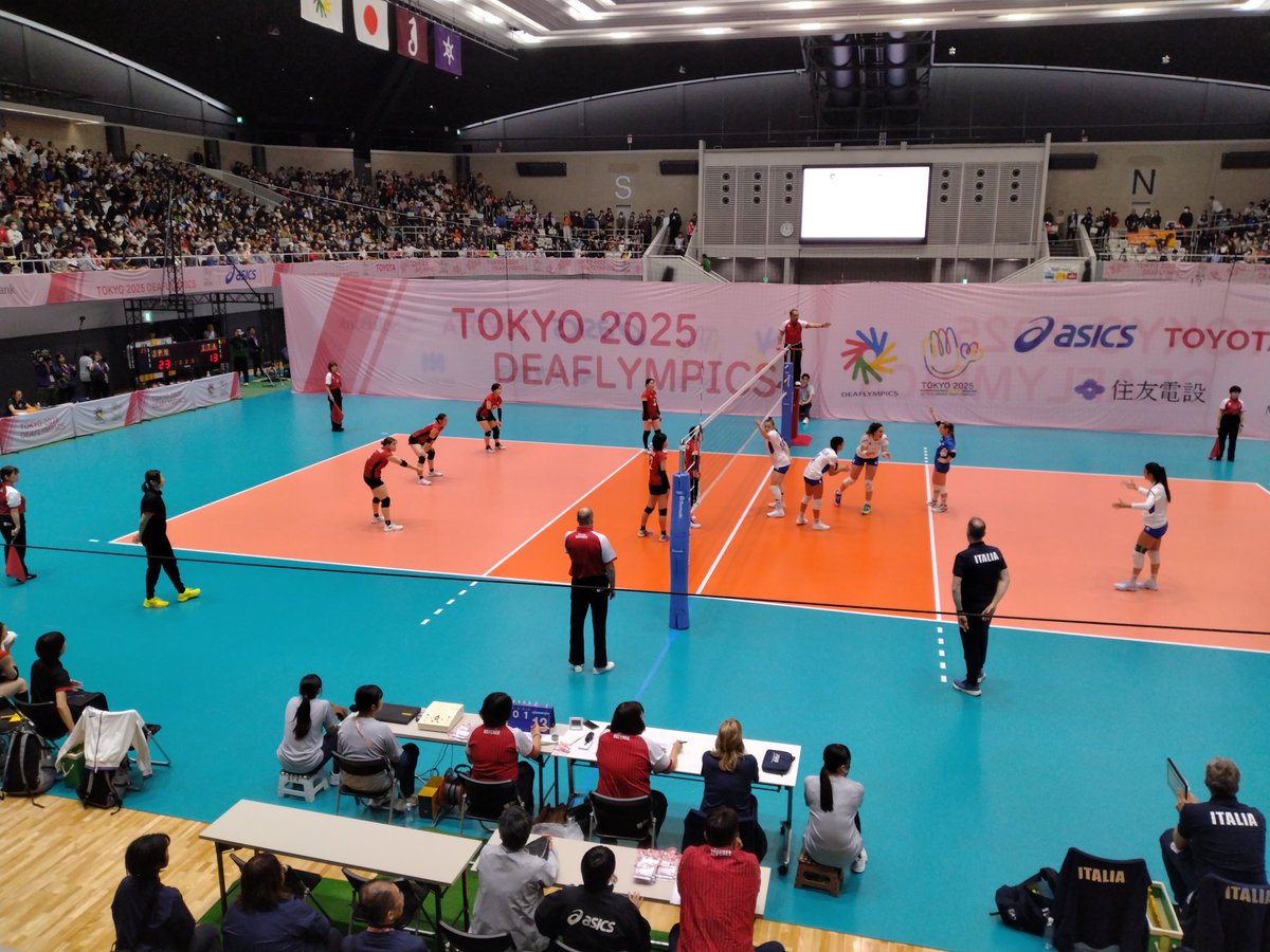 2025デフリンピックバレーボール女子の予選ラウンドAグループ「日本対イタリア」は日本がセットカウント3-1で見事に勝ちました。高橋朋伽選手も頑張りました。次の試合も、応援をよろしくお願いいたします。
#三条市
#選びたくなるまち三条