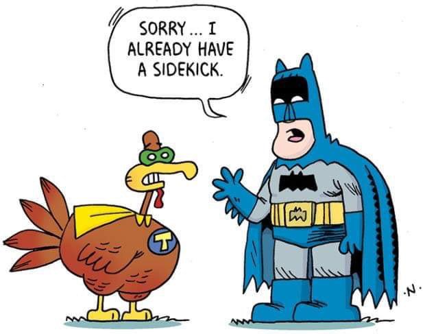 teamdburch's tweet image. #Thanksgiving #Batman