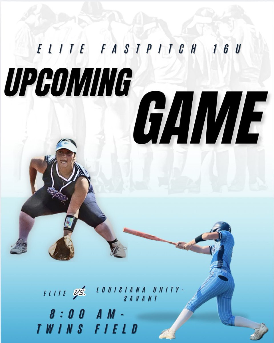 We will be back on the field bright and early in the morning! Come check us out on Twins Field at the Youngsville Sports Complex. #BeElite