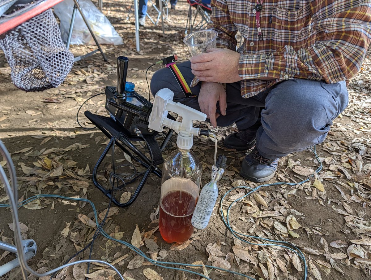 初めて見たよ、ビールサーバーPOTA。😂