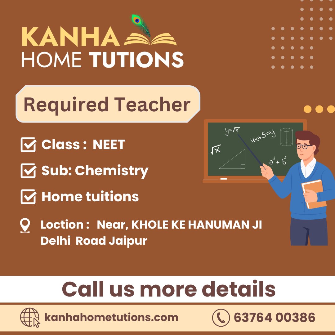 kanhahometution's tweet image. Looking for an experienced tutor for Home tuition Offline classes    📚✨

Flexible timings | Competitive pay.

If you&apos;re interested , please Call me

#OnlineTeaching
#TutorRequired #Education&quot;