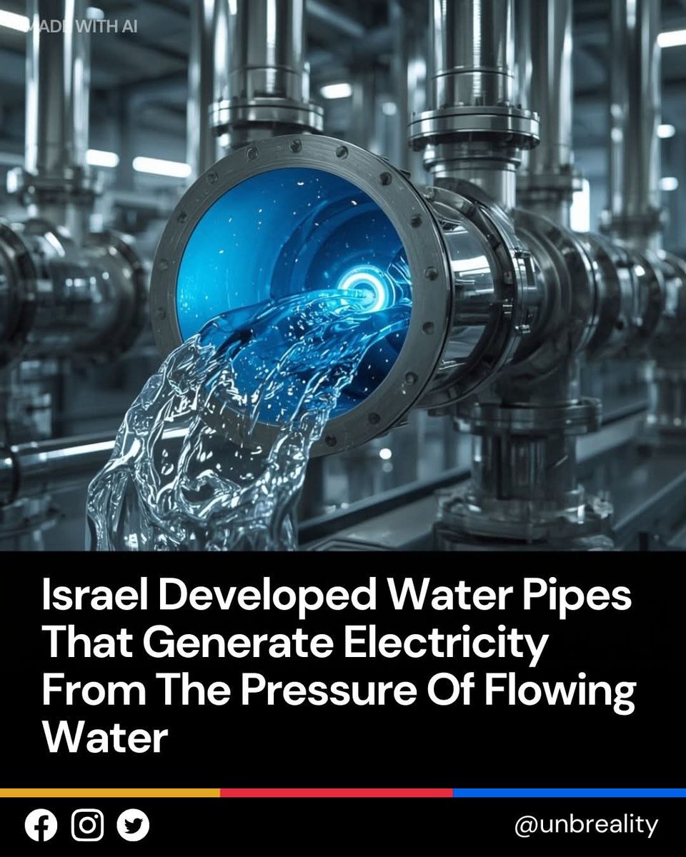 In Israel, engineers have turned a simple idea into a global breakthrough — pipes that make electricity as water flows through them. These innovative smart pipes are fitted with tiny internal turbines that spin naturally from water pressure, producing clean power without fuel,