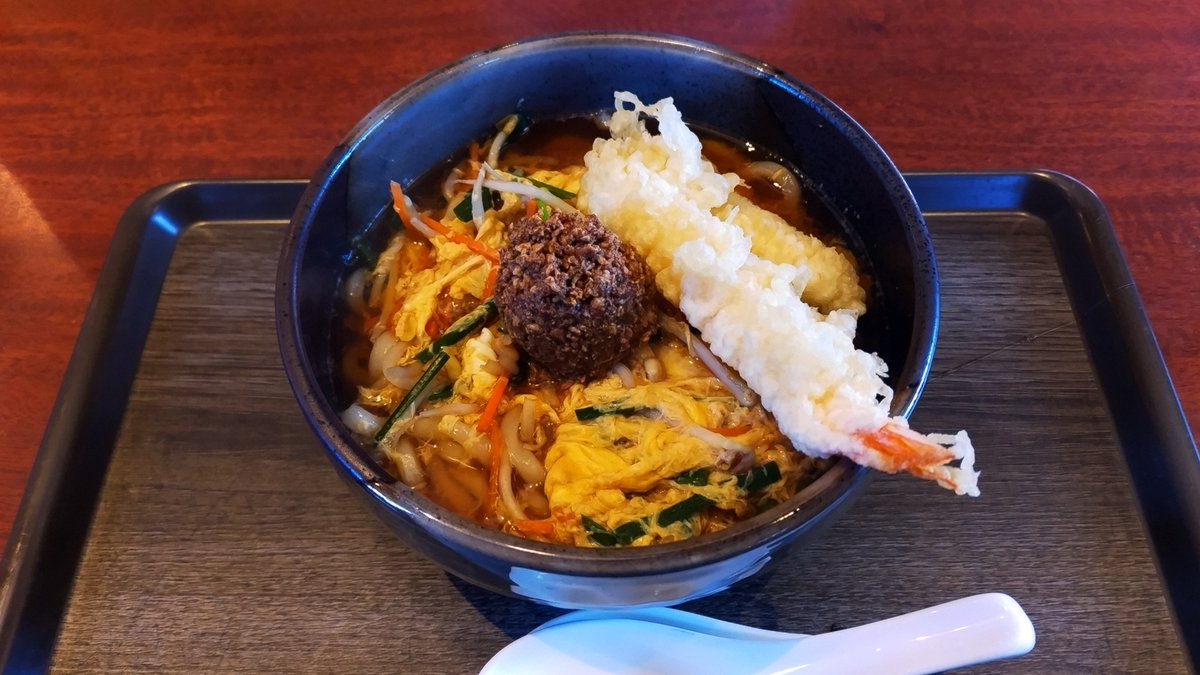 海鮮旨辛うどん #うどんウエスト