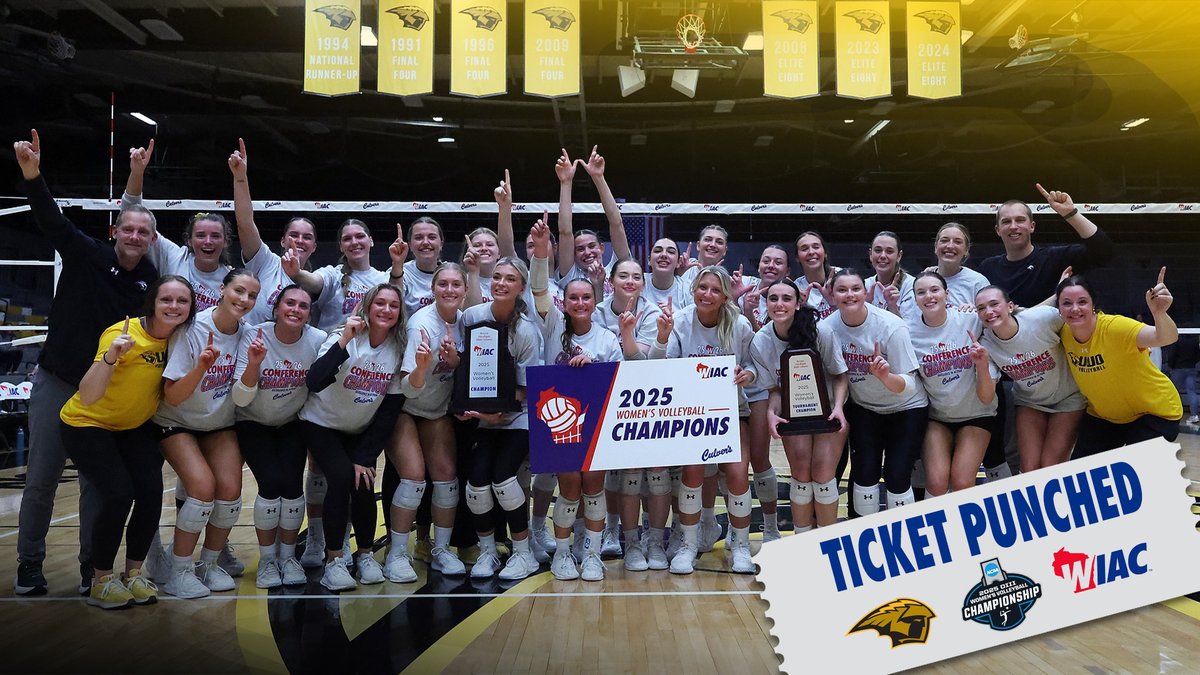 #WIACVB | <a href="/UWOshkoshTitans/">UW-Oshkosh Athletics</a> wins the 2025 #WIAC Women's Volleyball Tournament (pres. by Culver's). It is the fifth tournament title in program history.

#ExcellenceInAction
#d3vb