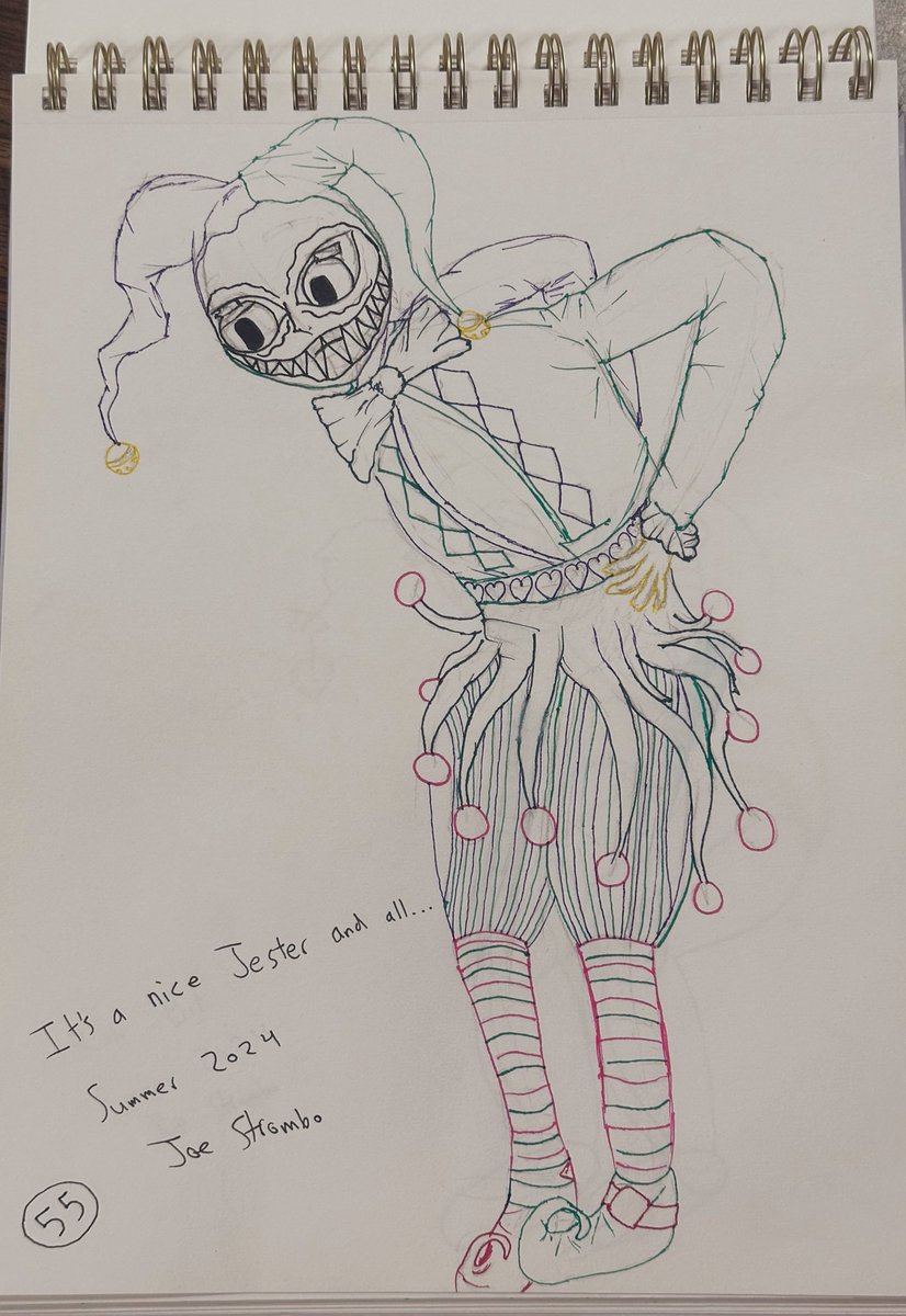JStrombo9067's tweet image. &quot;It&apos;s a nice Jester and all&quot;  (Pose Practice # 55),  Joe Strombo,  Summer 2023

. 
. 
. 
. 
. 
. 

#art #teamhuman #createdontscrape