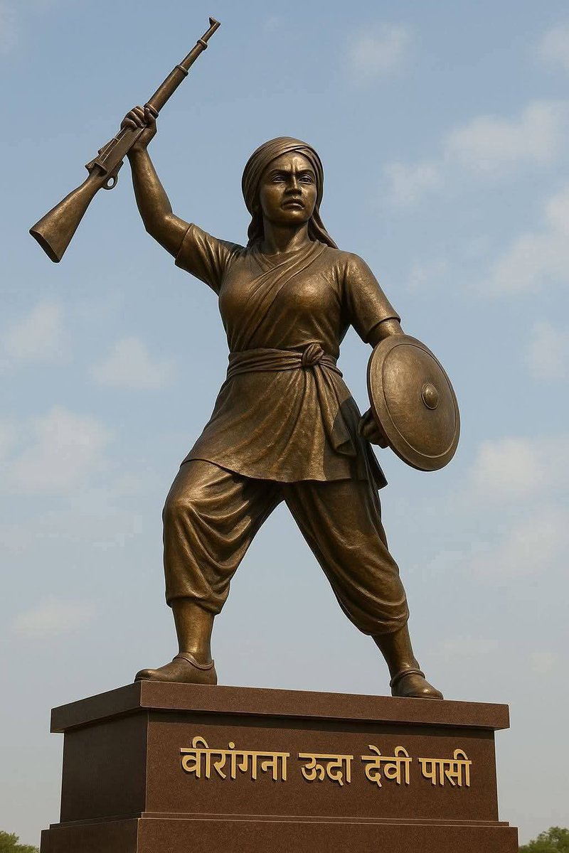 परिवार से तालुक रखने वाली 1857 की क्रांति की महान नायिका माता उदा देवी पासी जी के शहादत दिवस पर उन्हें कोटि-कोटि नमन!
#वीरांगना_उदय_देवी_पासी 
#उदा_देवी_पासी पासी शेर