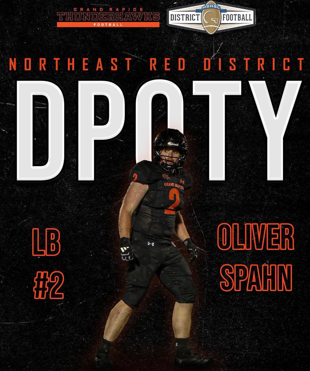 Well earned by <a href="/SpahnOliver08/">Oliver Spahn</a> . Defensive Player of the Year for the NE Red District!