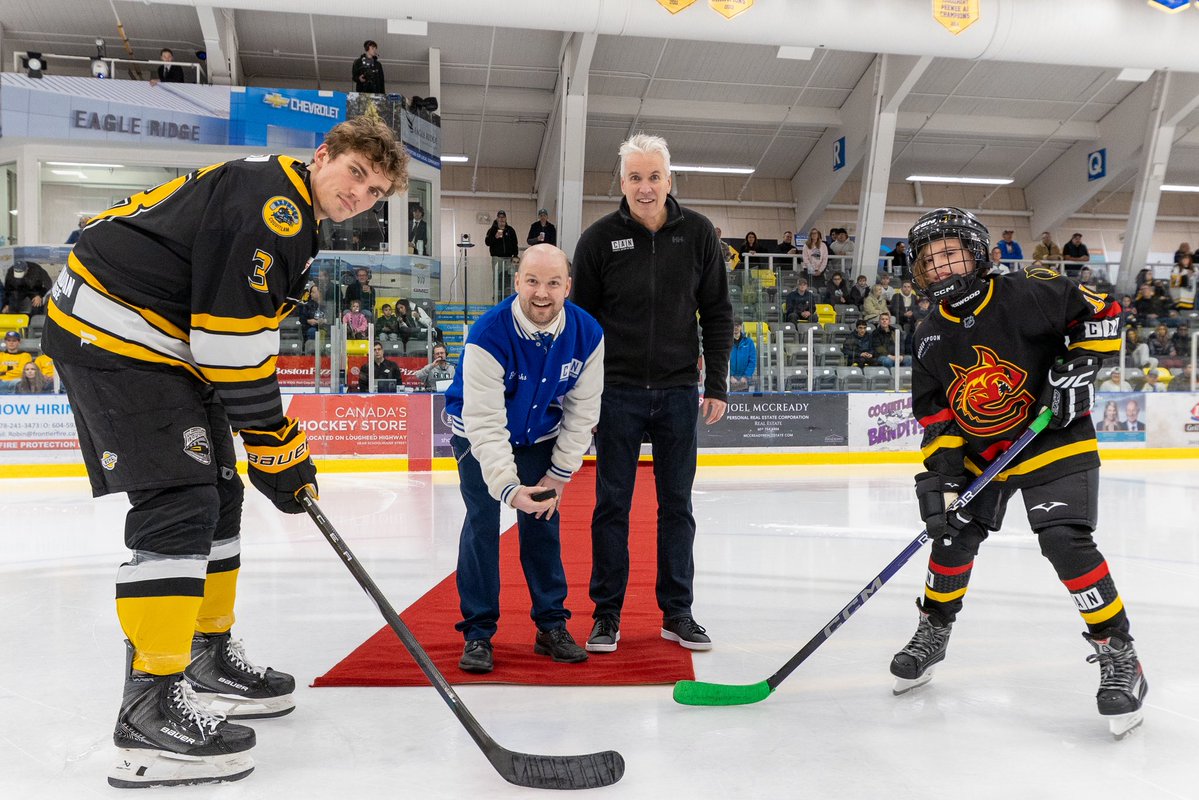 A big thank you to Bob Shanks and Britt Andersen of the Canucks Autism Network for dropping the puck at our 4th annual Autism Acceptance Night!