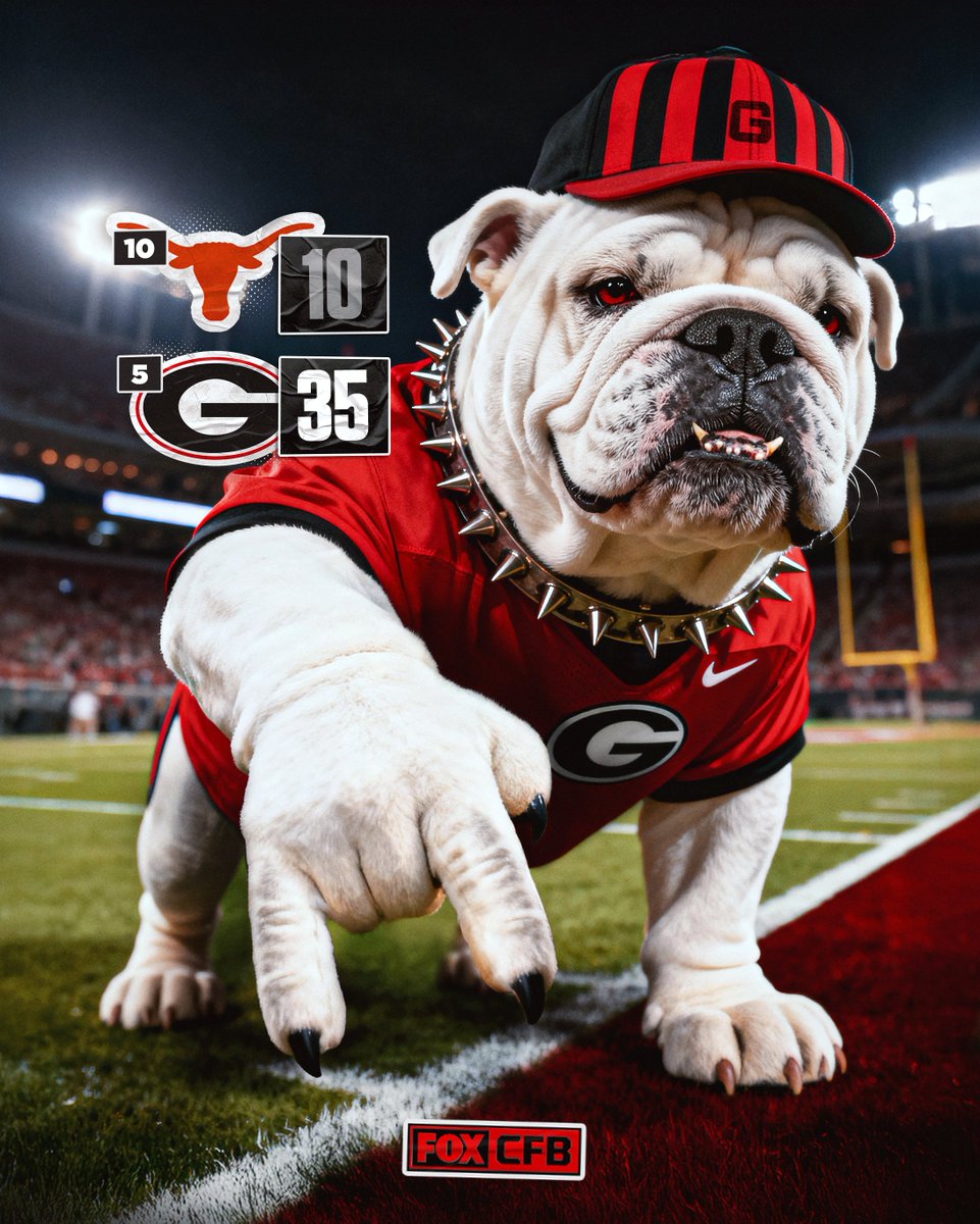 Dawgs &gt; Longhorns 

<a href="/GeorgiaFootball/">Georgia Football</a> takes down No. 10 Texas in Athens