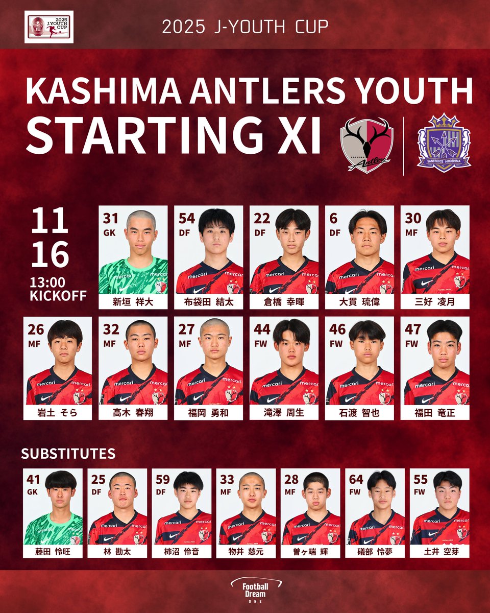 2025Jユースカップ 第31回Jリーグユース選手権大会】 #antlers