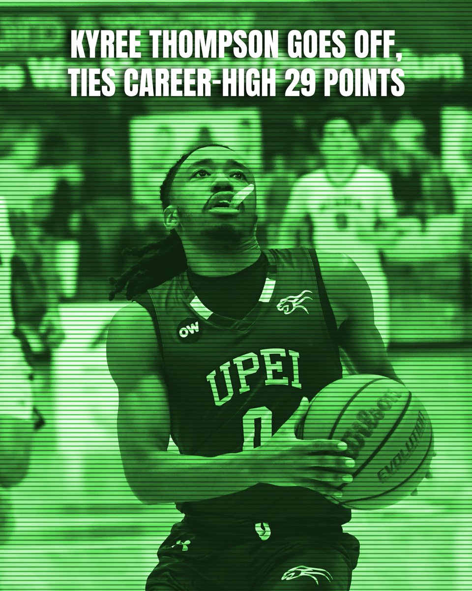 UPEIPanthers's tweet image. Number 0 was in his bag tonight, matching a career-high 29 points in the road win!🔥

#GoPanthersGo | #Basketball | #HeatCheck