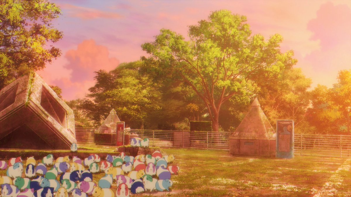 未来を生きるカラフルな巨大ハムスター……🐹✨ （こっちみんな） #終末