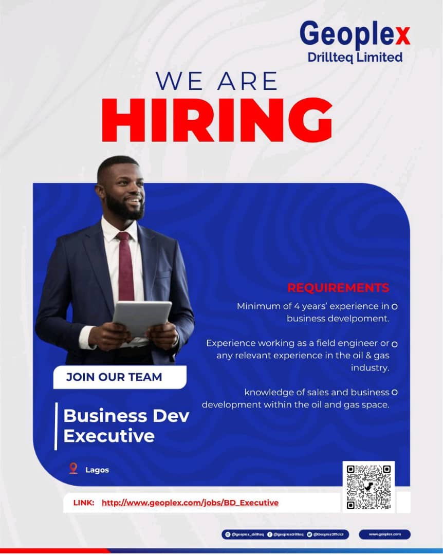 JobkonnectaNG's tweet image. 🇳🇬Business Dev Executive Needed 

📍 Lagos 

Apply: Geoplex.com/jobs/BD_Execut…
