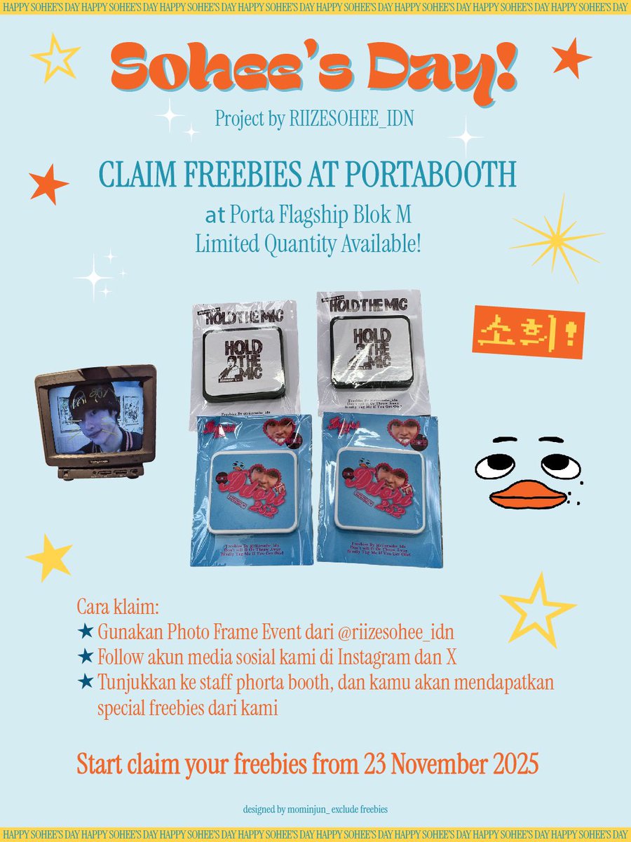 RIIZESOHEE_IDN's tweet photo. Don’t forget to claim your freebies at PortaBooth Flagship Blok M! 📸 

#라이즈 #RIIZE #SOHEE #소희  #이소희  #ソヒ https://t.co/9EoXKscSuf
