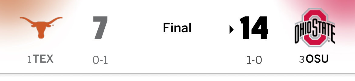 Imagine having to sweat out a win vs. Texas. Can’t relate.