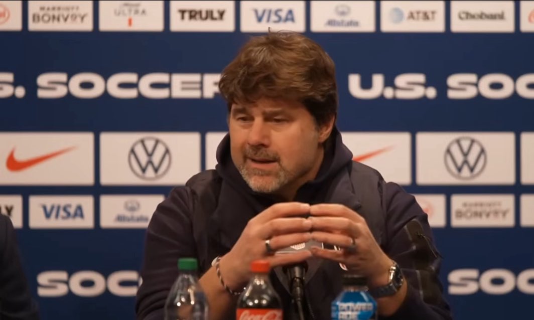 golz_tv's tweet image. After the win tonight against Paraguay, USMNT coach Mauricio Pochettino asks for more support from the fans.

“In Argentina, Argentina is more important than any name. In Brazil, the same. In England, the same. In Spain, the same,” Pochettino said via the press conference.

“In…