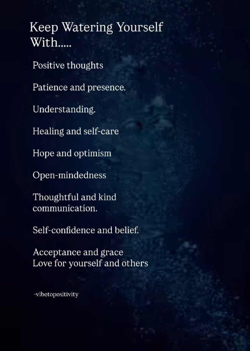 Keep watering yourself with...