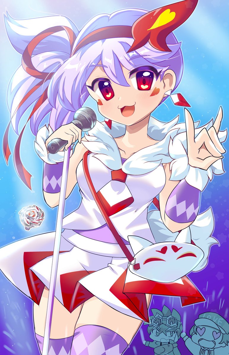 ベイトレーナーキバのテルルちゃんのファンアート🦊
#ベイブレードX　#ベイキバ