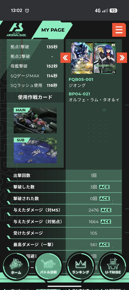 装填者 相手防衛いなかったからSPか装填で500↑ダメージ