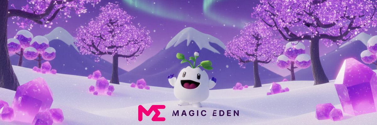 rektbrewz's tweet image. my submission for @MagicLabHQ banner bounty

themes: snow cold magical weather with Emmy @MagicEden mascot #MagicLabBanner