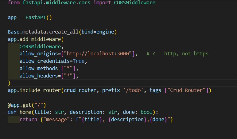 MasroofAmin's tweet image. I’ve just completed a full-stack CRUD application using FastAPI, React, and SQLAlchemy.

Implemented secure APIs, CORS middleware, modular routing, and a clean React UI for task management.
! 🚀

#FastAPI #React #FullStack #Python #WebDevelopment

github.com/masroofiju13/f…