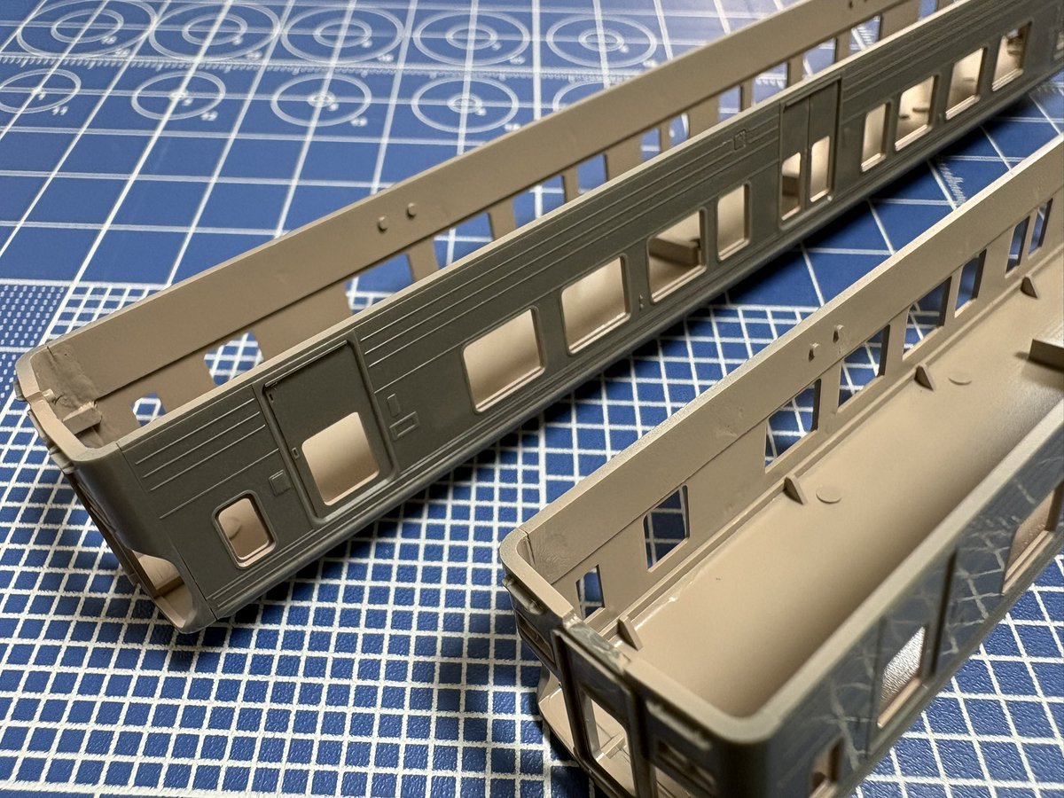 kihako09_1's tweet image. 内張りを塗りました！

ここを一番最初に塗れるのは未塗装キットの特権だ〜！笑

#きはこのななせん