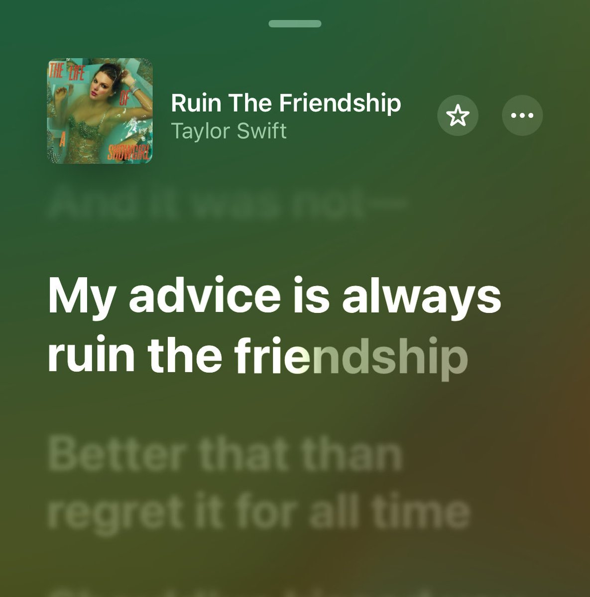 swiftienikki21's tweet image. The way she trusts herself to give advice now 🥹