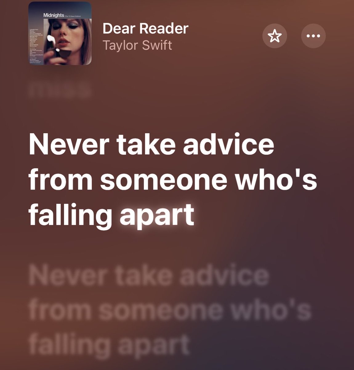 swiftienikki21's tweet image. The way she trusts herself to give advice now 🥹