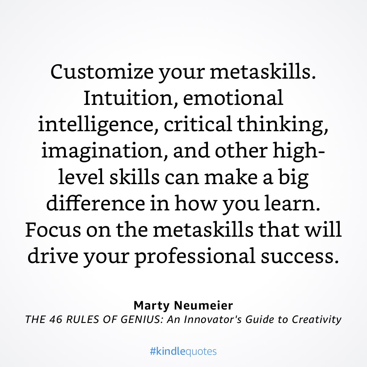 studiodino's tweet image. Customize your metaskills. Intuition, emotional intelligence, critical thinking, imagination, and other high-level skills can make a big difference in how you learn. Focus on the metaskills that will drive your professional success. a.co/i9MiHf2