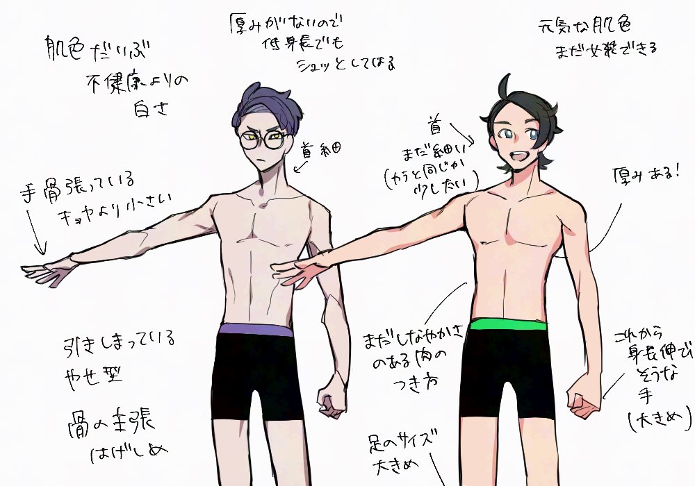 キョカラ体格差
こんな感じで描きたいな〜と思いつつ安定しない(特にキョ) 