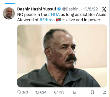 Ethiopianna's tweet photo. Enjoy - your "supreme leader" who came to power asking you to choose b/n 'slavery or freedom' has since turned your country and its people into his own subjects, slaves, @HornReview https://t.co/LDJmJTw9xs
