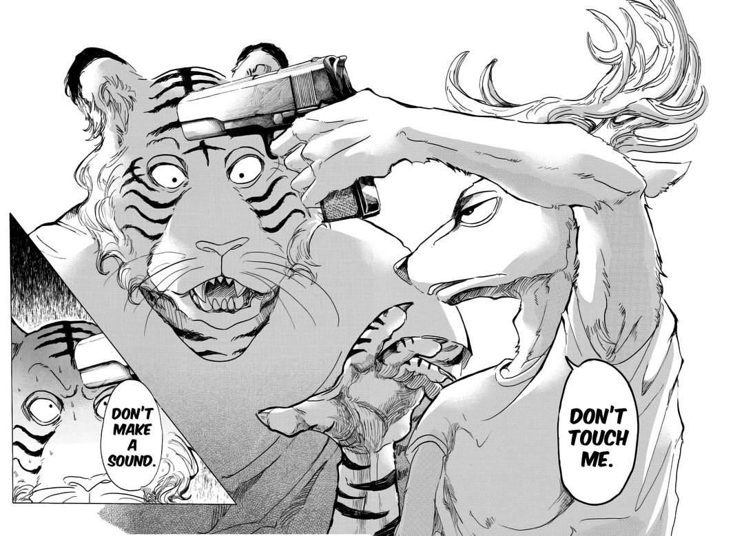 Chud_Execution's tweet image. Rereading BEASTARS and I deadass forgot about this plotpoint