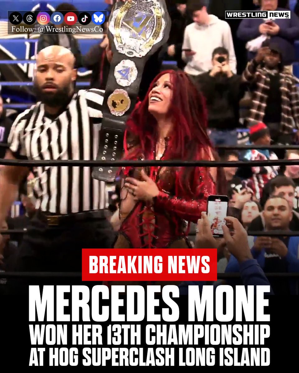 At House of Glory Superclash in Long Island, NY, Mercedes Mone defeated Nor "Phoenix" Diana to become the APAC Women's Champion. This is her 13th championship. She will challenge for number 14 at AEW Full Gear next weekend.

#HOGSuperclash