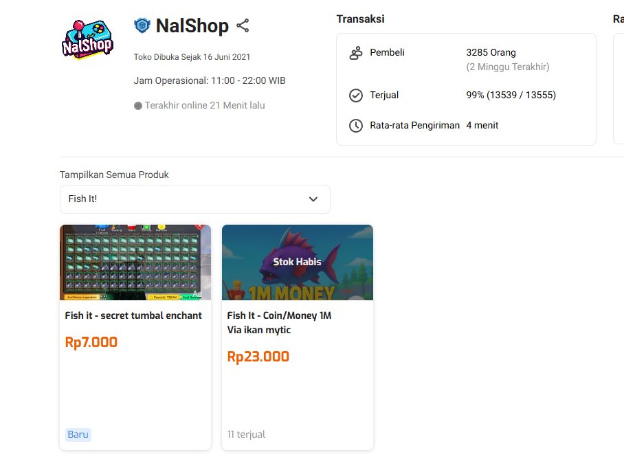 NalShop | Fish it 🐟 Redfinger READY tweet media