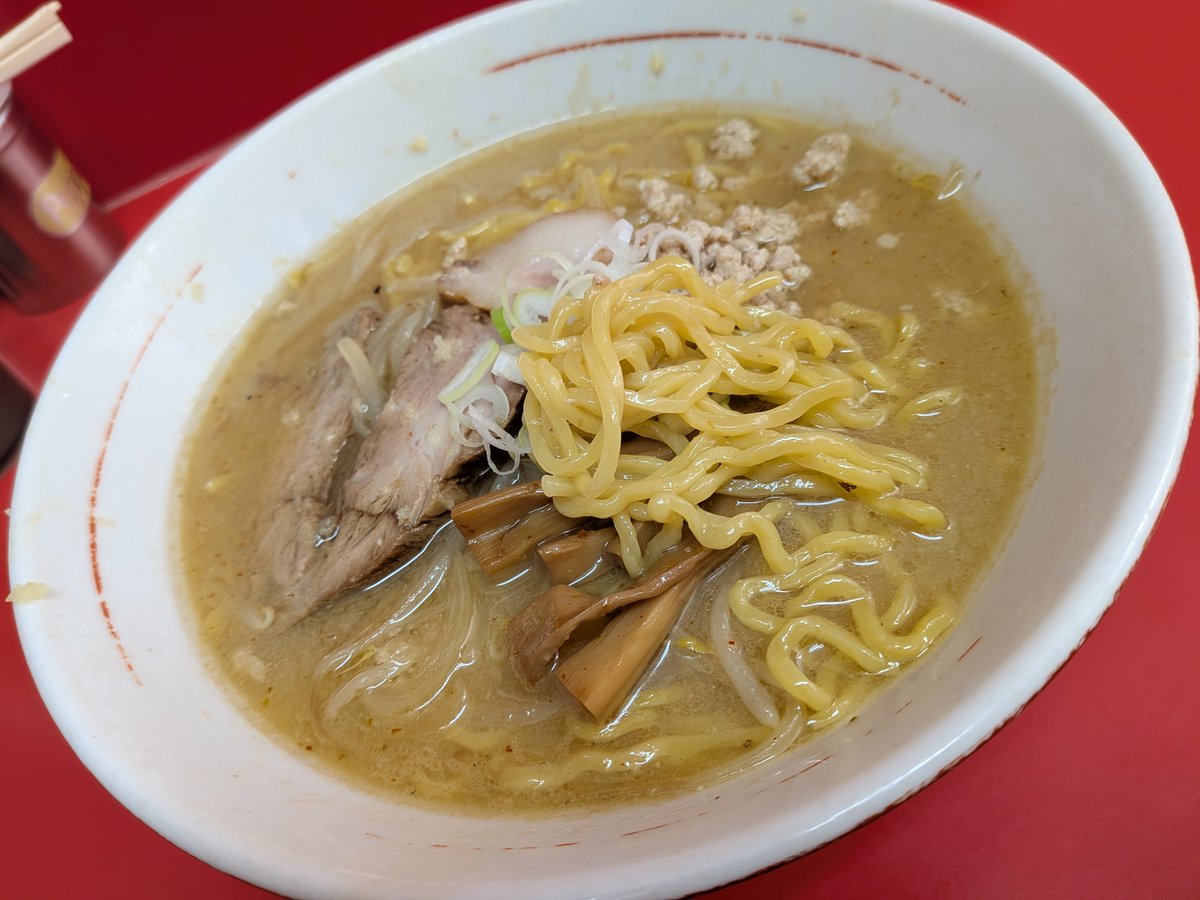 札幌焼き味噌ラーメン みずき @伊勢佐木長者町
　味噌拉麺（硬め・多め）
　😋😋😋😋😋