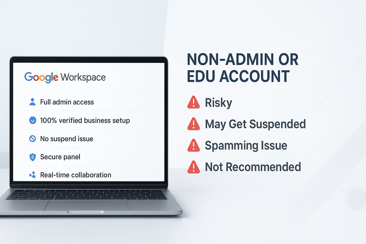 sojibreachoutly's tweet image. Upgrade to a verified Google Workspace Admin account — no suspend risk, no spamming issues. Stay secure and fully in control.
WhatsApp: +8801797749191
#GoogleWorkspace #AdminAccess #BusinessSecurity #SaaS #TechSolutions