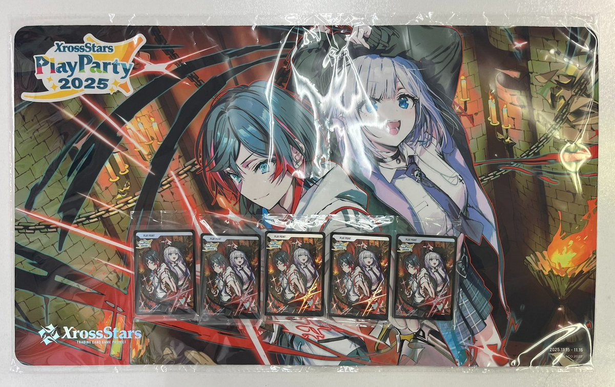 XrossStars Play Party 2025 クロスタ プレイマット こちらプレイマットは完売致しました<m(__)m> PPカードはまだ残って