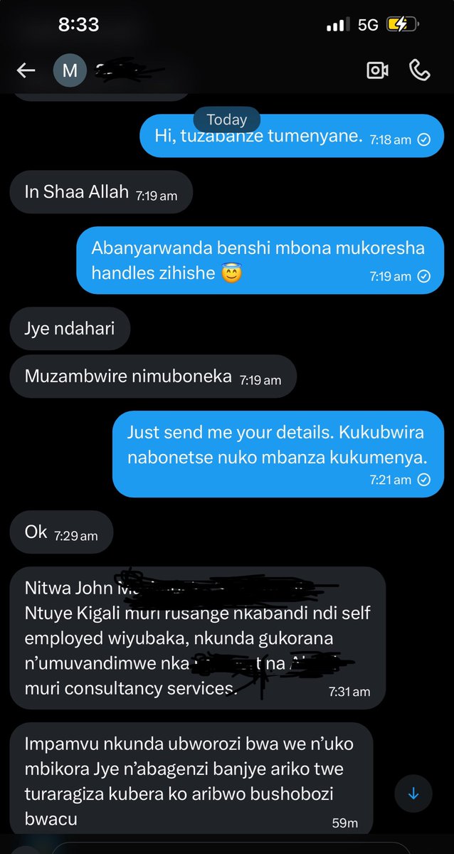 Rwakigenza's tweet photo. Ariko kuki Abanyarwanda bari so #Apprehensive, #Cagey and ENTITLED?
Uyu yagize atya ati: “Muzangabire.” Nange nti: ‘tubanze tumenyane.’
Ibyakurikiye, yampaye amabwiriza uko ngomba kumufasha. Kandi, uyu si uwambere ubikoze.
So CREEPY 🏴☠️🏴☠️
@UncleGobby | @ericmaverick250 | #RwOT https://t.co/uKWpLhAfQz
