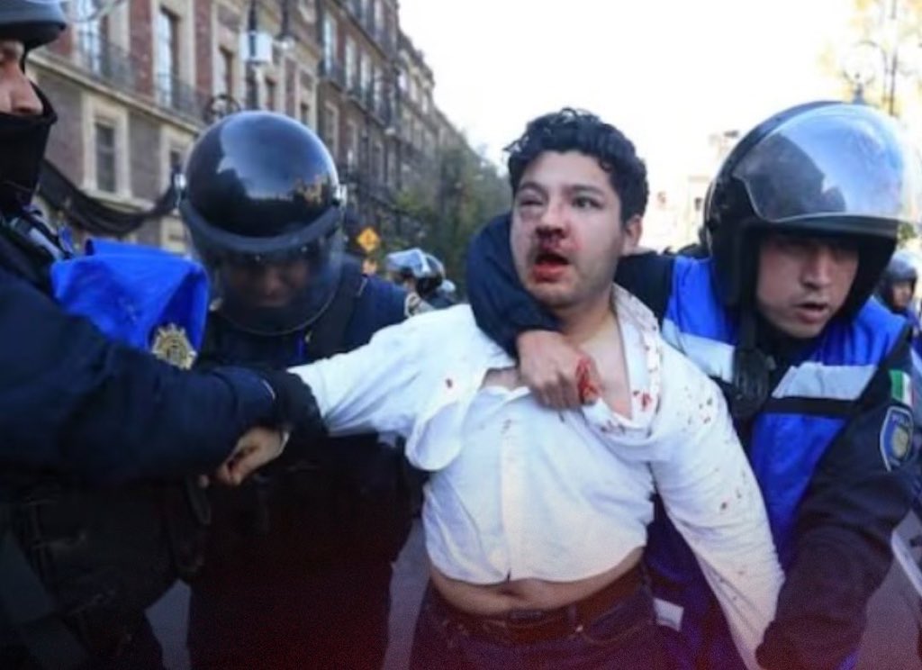 VMOSN's tweet image. Inaceptable la represión del gobierno.